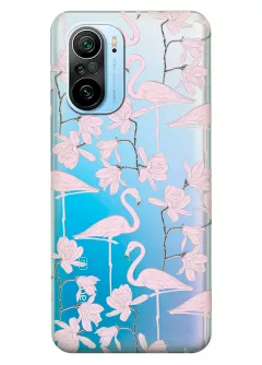 Чехол для Xiaomi Mi 11X Pro - Розовые фламинго