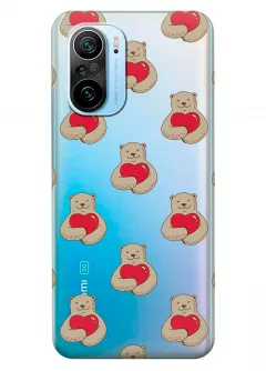 Чехол для Xiaomi Mi 11X Pro - Влюбленные медведи