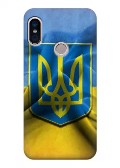 Чехол для Xiaomi Mi A2 - Флаг и Герб Украины