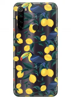 Чехол для Redmi Note 8 2021 - Туканы и лимоны