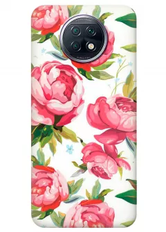 Чехол для Xiaomi Redmi Note 9T - Розовые пионы
