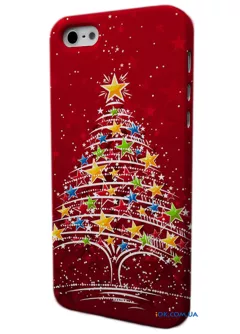 Чехол с красивой новогодней елкой для iPhone