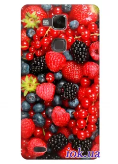 Чехол с ягодами для Huawei Mate 7