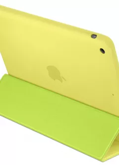 Оригинальный кожаный чехол Apple Smart Case для iPad Air - желтый