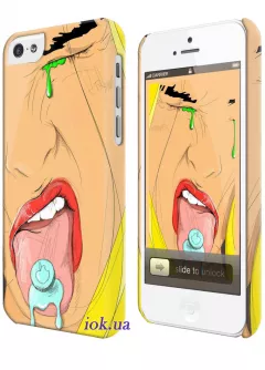 Прикольный чехол для iPhone 5C - Cocain by Tikhomirov