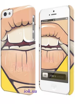 Сексуальный чехол для iPhone 5C - Lips by Tikhomirov