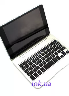 Чехол с клавиатурой для iPad Mini 1/2, металлик