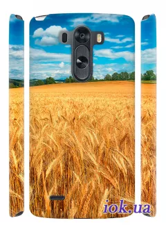 Чехол для LG G3 - Украинские поля пшеницы