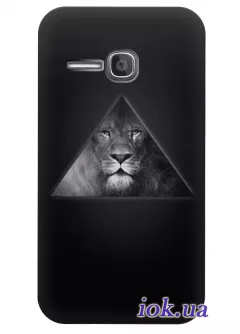 Черный чехол для Alcatel 5020D со львом