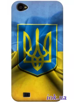 Чехол для Fly IQ452 - Флаг и Герб Украины