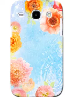 Чехол для Samsung Galaxy Core I8262 - Цветочки