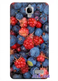 Необычная накладка с лесными ягодами для Alcatel 6030D