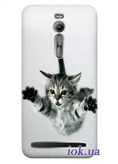 Чехол для Asus ZenFone 2 - Летающий кот
