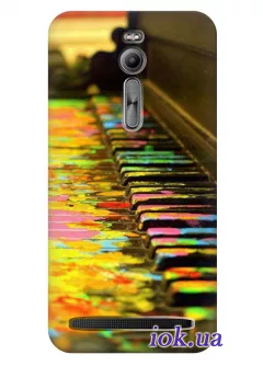 Чехол для Asus ZenFone 2 - Разноцветные клавиши