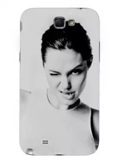 Чехол для Galaxy Note 2 - Angelina Jolie