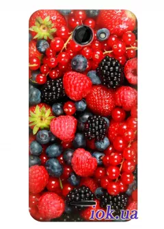 Чехол для HTC Desire 516 с ягодами