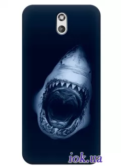 Темный чехол для HTC Desire 610 с акулой