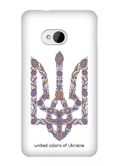 Авторский чехол на HTC One - Тризуб / Герб Украины