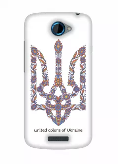 Чехол на HTC One S - Тризуб Украины