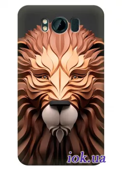 Стильный чехол из силикона для HTC Titan со львом