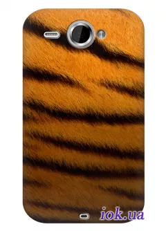 Модный чехол для HTC Wildfire S с тигровый принтом