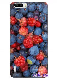 Яркий чехол для Huawei 6 Plus с ягодами