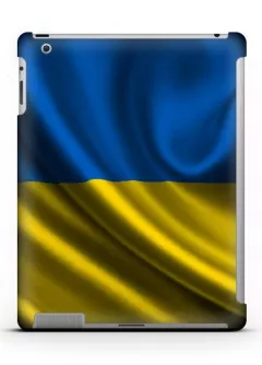 Купить пластиковый чехол на iPad 2/3/4 c украинским флагом - Ukraine design
