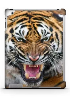 Купить пластиковый чехол на iPad 2/3/4 c мордой тигра - Tiger face