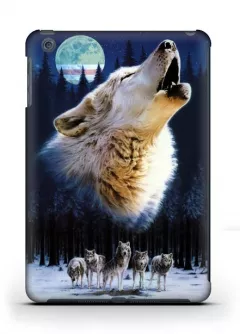 Купить чехол для iPad mini 1/2 со стаей волков - Wolfs family