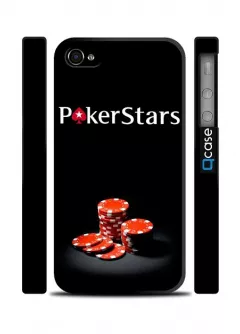 Купить чехол для iPhone 4, 4s для игроков покер - Poker Stars | Qcase