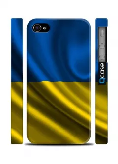 Купить чехол для iPhone 4, 4s с флагом Украины - Ukrainian Flag| Qcase