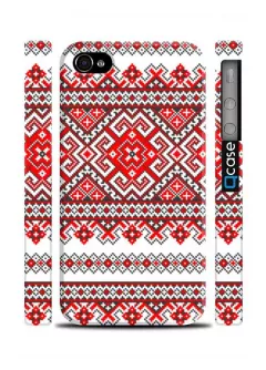 Купить чехол для iPhone 4, 4s с украинской вышиванкой - Ukraine handmade | Qcase