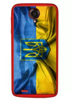Чехол для Lenovo S820 - Флаг и герб Украины