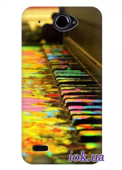 Цветной чехол для Lenovo S939 с пианино