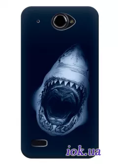 Синий чехол с акулой для Lenovo S939