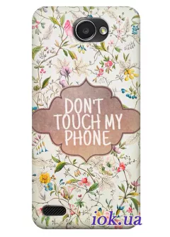 Чехол для LG Bello 2 - Don't touch my Phone