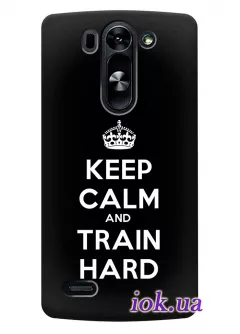 Чехол для LG G3s - Keep Calm and Train Hard