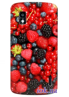 Защитный чехол для LG Nexus 4 с ягодами