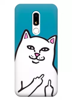 Чехол для Meizu M8 Lite - Кот с факами