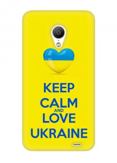 Чехол для Meizu MX3 - Keep calm and Love Ukraine