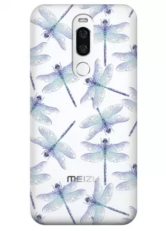 Чехол для Meizu X8 - Голубые стрекозы