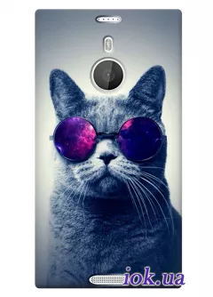 Чехол для Nokia Lumia 1520 с котом в очках