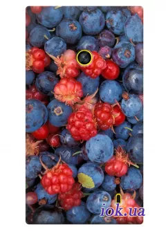 Чехол с ягодами для Nokia Lumia 520