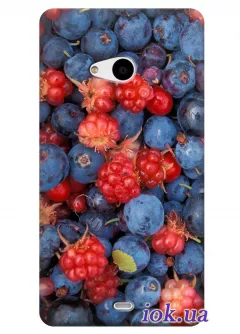 Чехол с ягодным принтом для Nokia Lumia 535