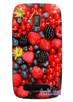 Летняя накладка для Nokia Lumia 610 с ягодами