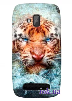 Красивая накладка с тигром для Nokia Lumia 610