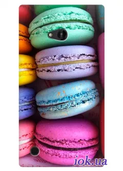 Красивый чехол с разноцветными печеньками  для Nokia Lumia 720