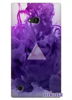Фиолетовый чехол для Nokia Lumia 720 с треугольником