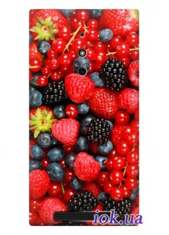 Женский чехол для Nokia Lumia 830 с ягодами