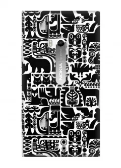 Чехол для Nokia Lumia 900 - Black and White